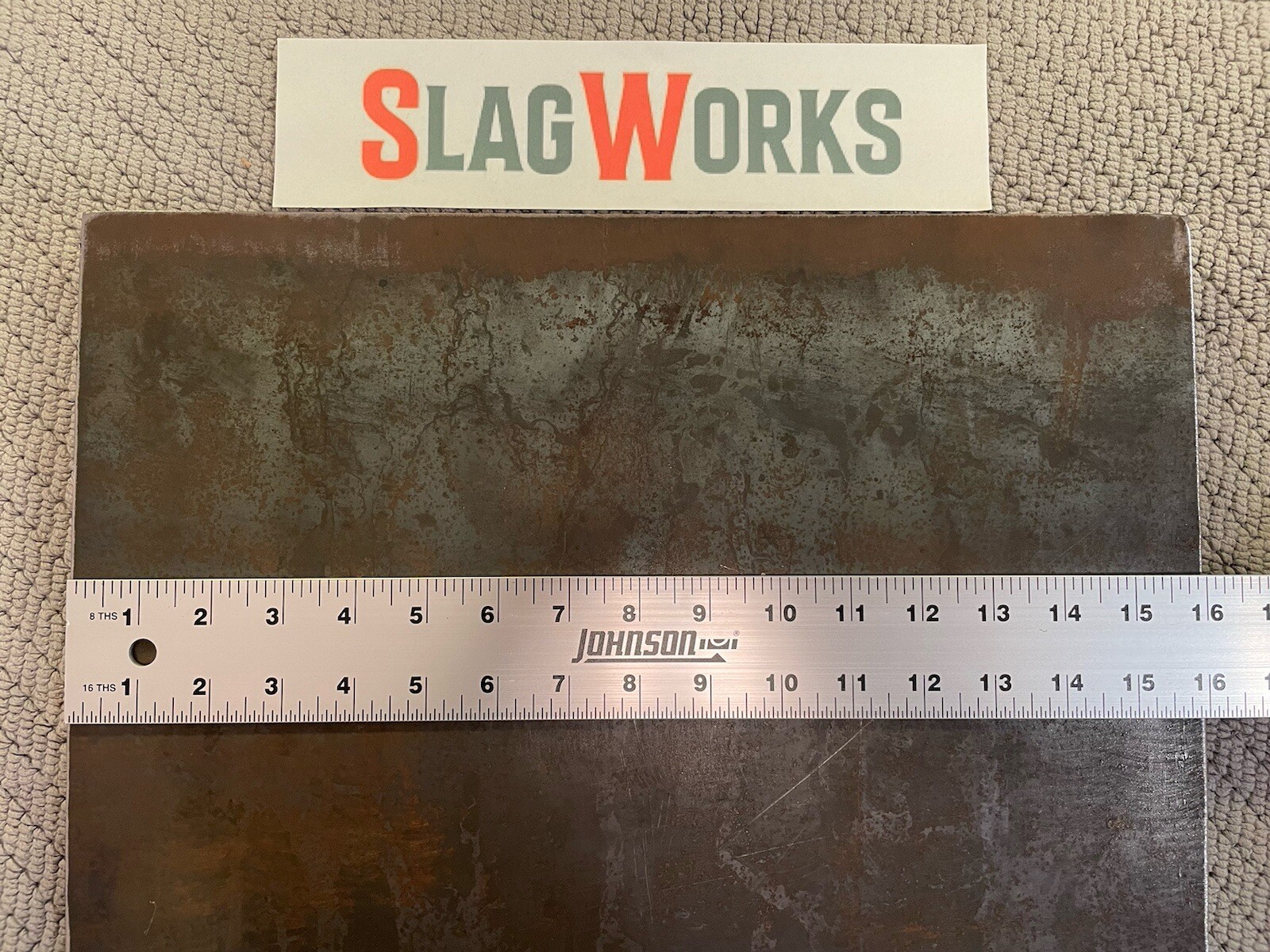 1/8x16x16 inch steel plate 16”x16” A36 Hot Roll Flat .125″ Thick