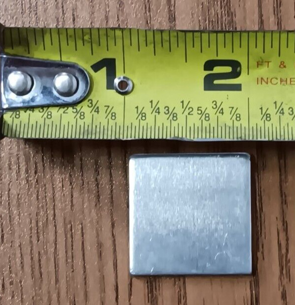 50PCS ALUMINUM 5052 .08″ x 1″ x 1″, SCRAP, WELDING, ARTS & CRAFTS