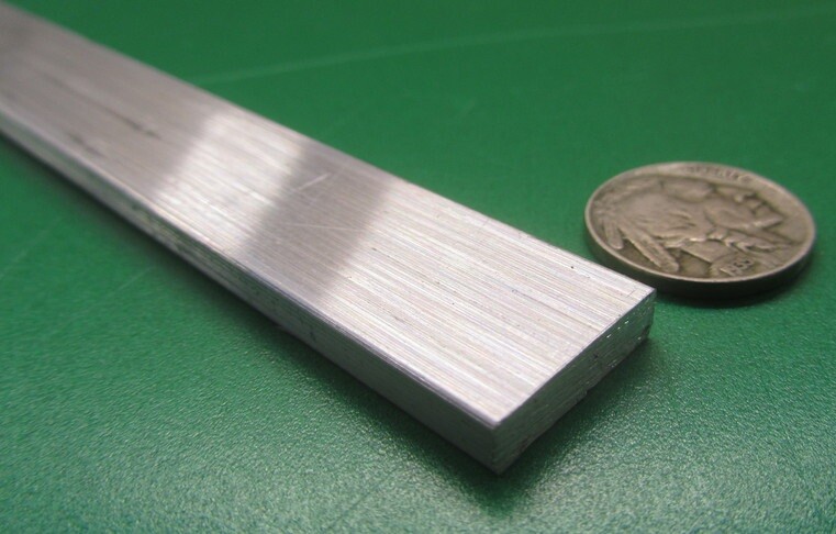 6061 T6511 Aluminum Bar, 3/16″ (.187″) Thick x 3/4 Wide x 36″ Length, 2 units
