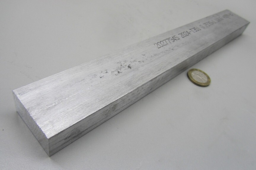 2024 T351 Aluminum Bar, 3/4″ (.750″) Thick x 1 1/2″ Wide x 12″ Length