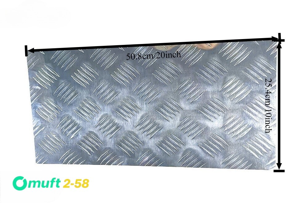10”x20” Silver Aluminum Tread Plate Sheet for Trailer RV Garages