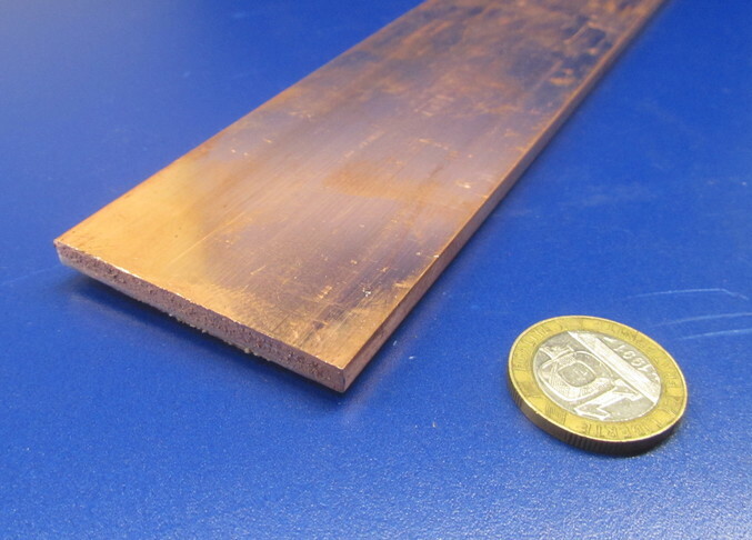 110 Copper Bar H02, 3/16″ Thick x 2.0″ Wide x 2 Ft Length
