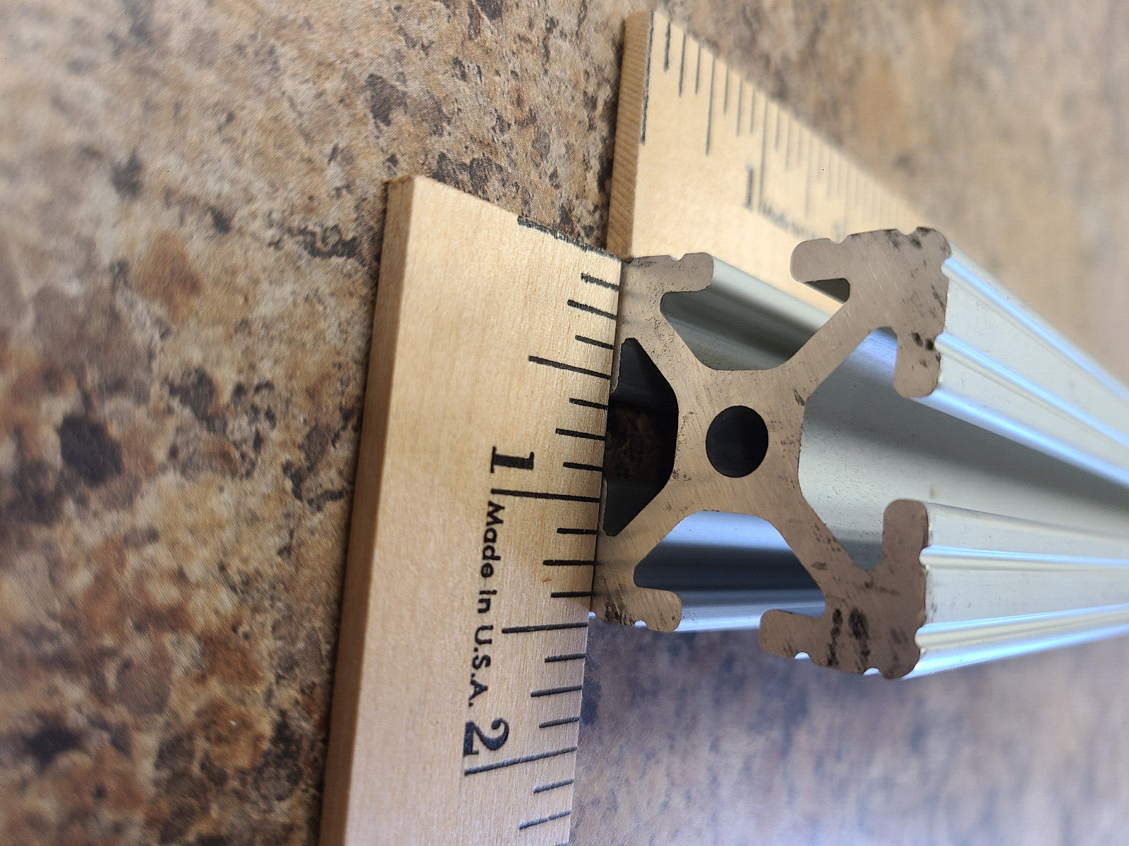 (2 Pack) 1515 T-Slotted Aluminum Extrusion 1.5 Inch x 1.5 Inch (13 Inch Long)