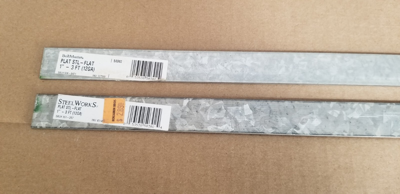Steel Works & Boltmaster Plat Steel-Flat 1″, VGC