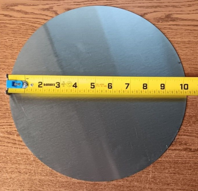 6PCS SS304 20GA (.035″) #4 W/PVC CIRCLES, 10-1/4″ DIA, SCRAP, WELDING, CRAFTS