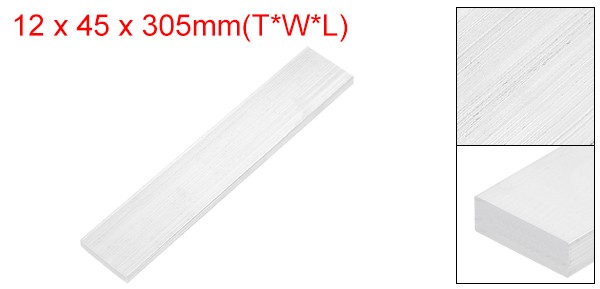 Square 6063 Aluminum Flat Bar, 1/2″ Thickness 1-3/4″ Width 12″ Length