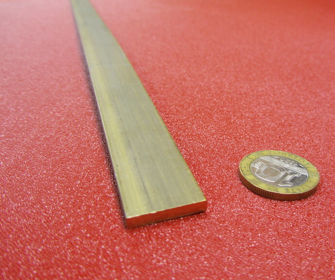385 Brass Flat Bar 1/8″ Thick x 3/4″ Wide x 4 Foot Length