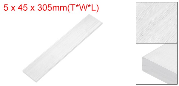Square 6063 Aluminum Flat Bar, 3/16″ Thickness 1-3/4″ Width 12″ Length