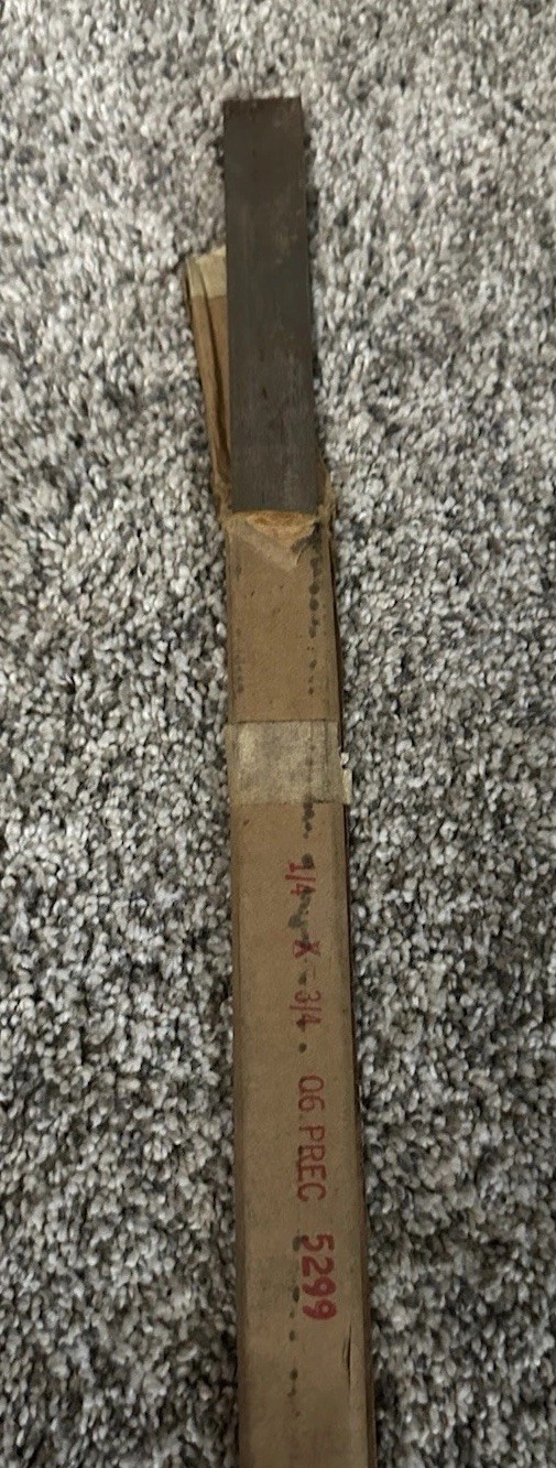 O6 Steel Bar 3/4 x 1/4 x 12 *Unusual Find New Old Stock