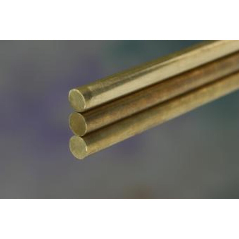 K&S 1166 260 Grade Brass Round Rod 5/16 Dia. x 36 L in. (Pack of 3)