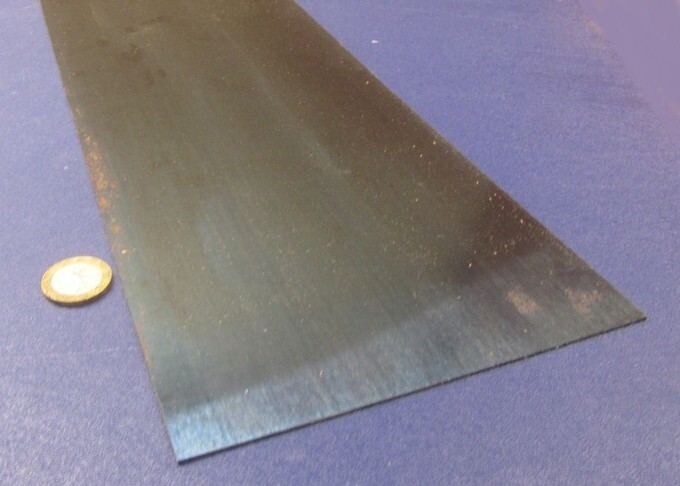 1095 Hard Blue Tempered Spring Steel Shim .012″ Thick x 6.00″ Wide x 12″ Long