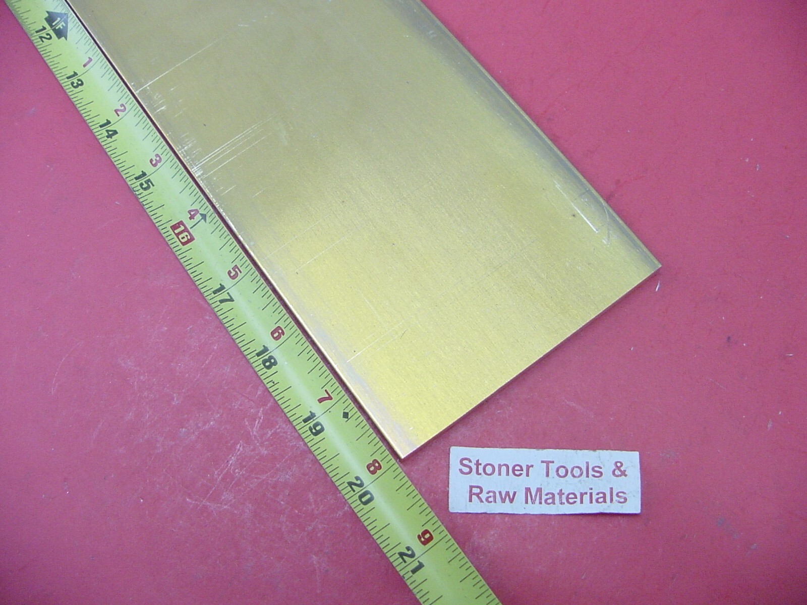 1/2″ x 4″ C360 BRASS FLAT BAR 20″ long Solid Plate Mill Stock H02 .50″x 4″ New