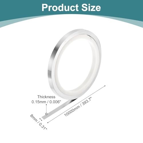 Pure Nickel Sheet 99.6% 0.006″x0.31″x393.7″ Nickel Plate Strip Anode for Electro