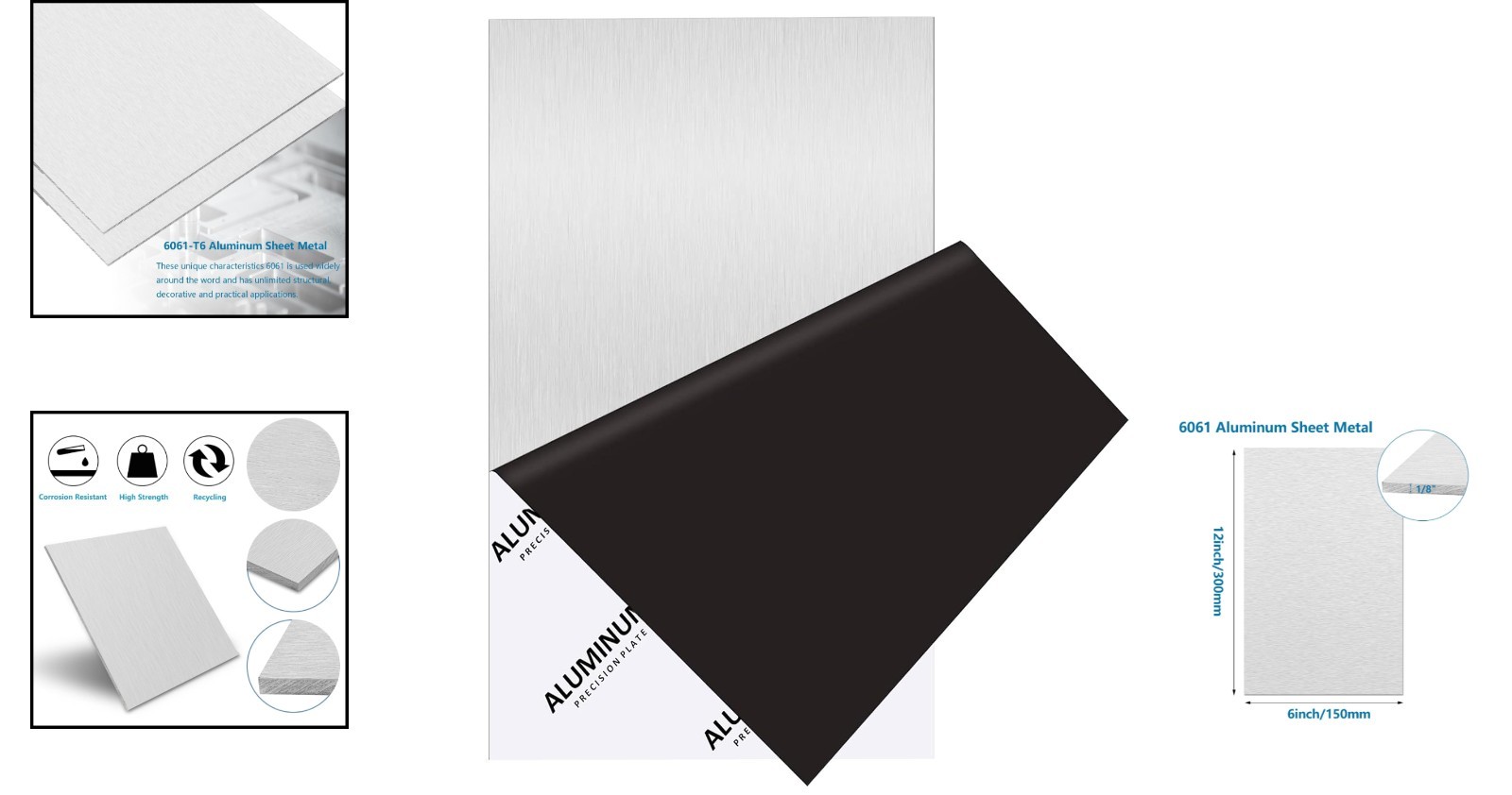 Versatile 6061 Aluminum Plate 6 x 12 Inches – Perfect for Repair & Crafting