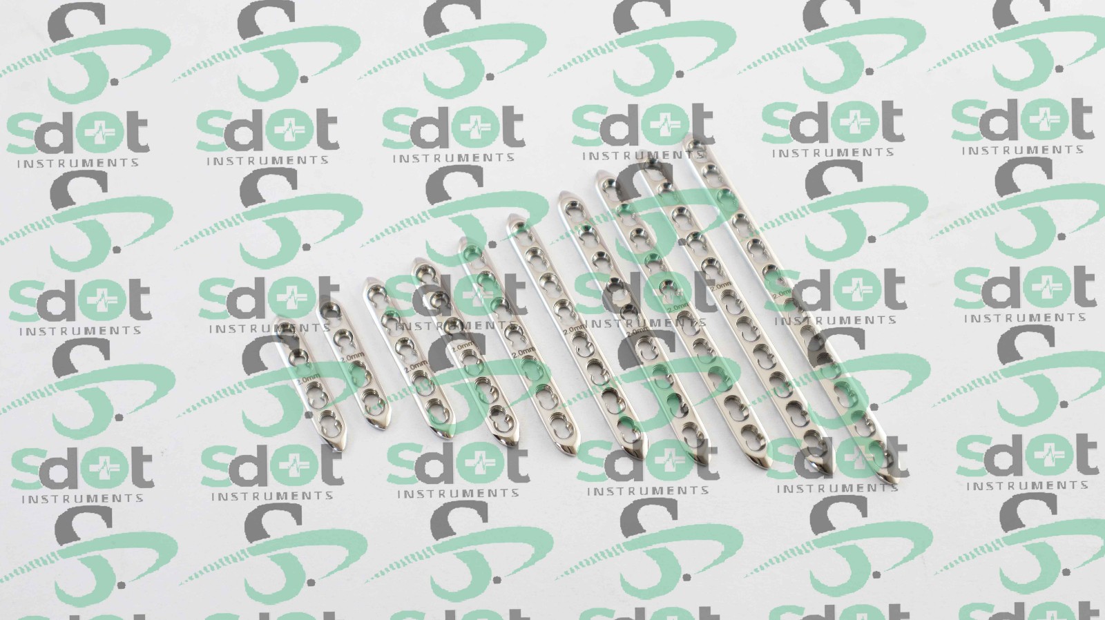 2.0mm (Locking Compression Plate) Plates Mini Fragments 10 PCS 316L Steel By SD
