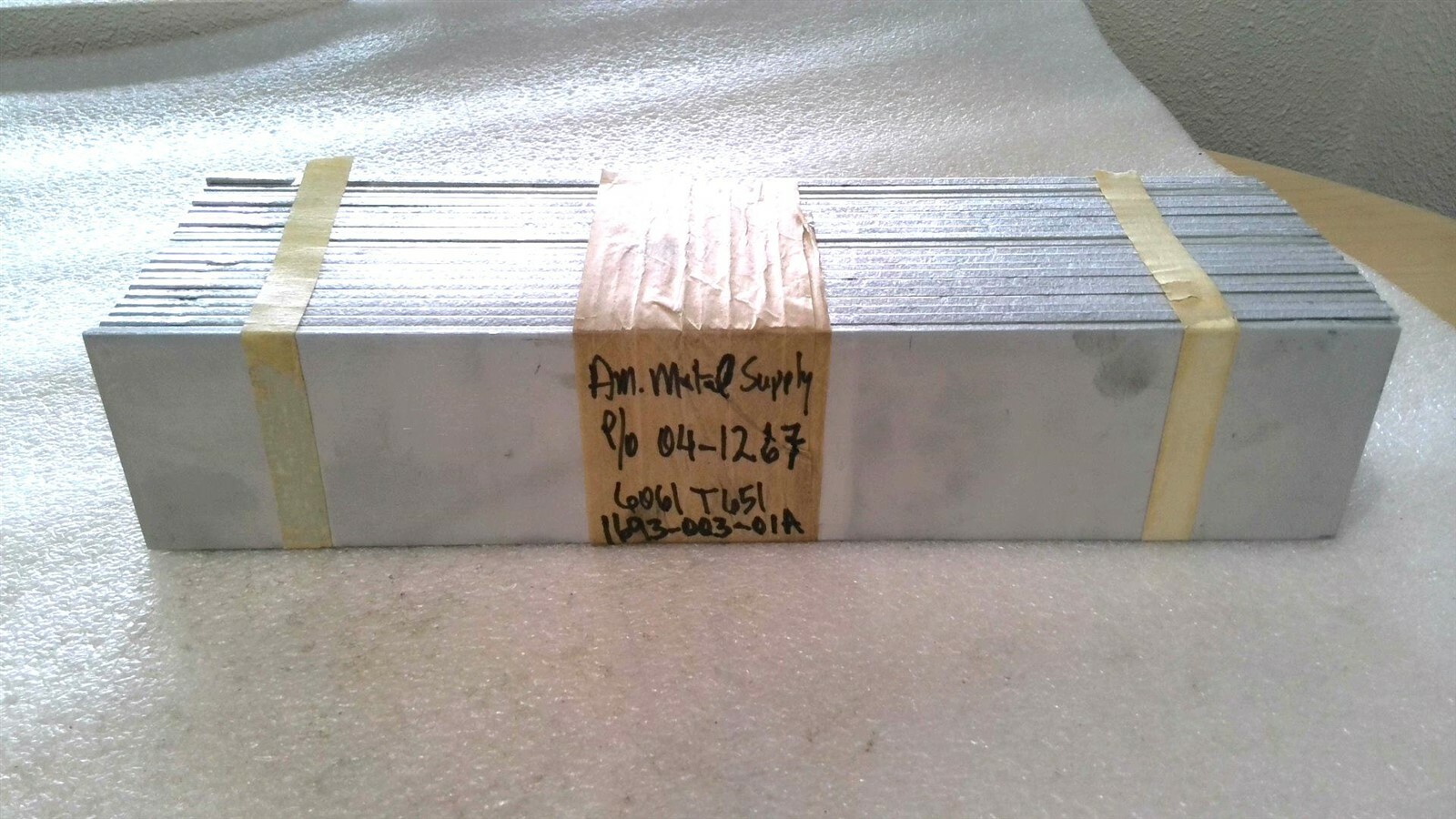 ALUMINUM ALLOY SHEET 6061-T6 GRADE 0.190″ X 2.75″ X 12.75″ (LOT OF 2 SHEETS)