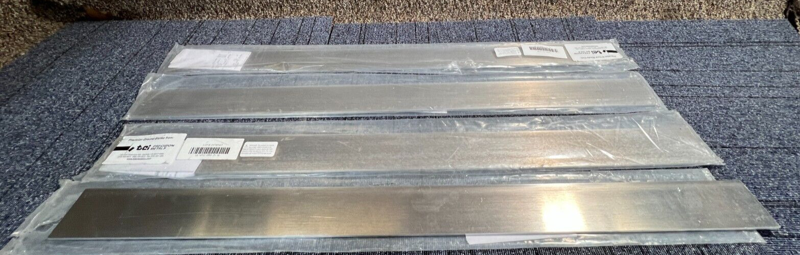 (QTY 4) TCI Precision Metals SB-5052-0190-25-36 Aluminum Precision Saw Cut Blank