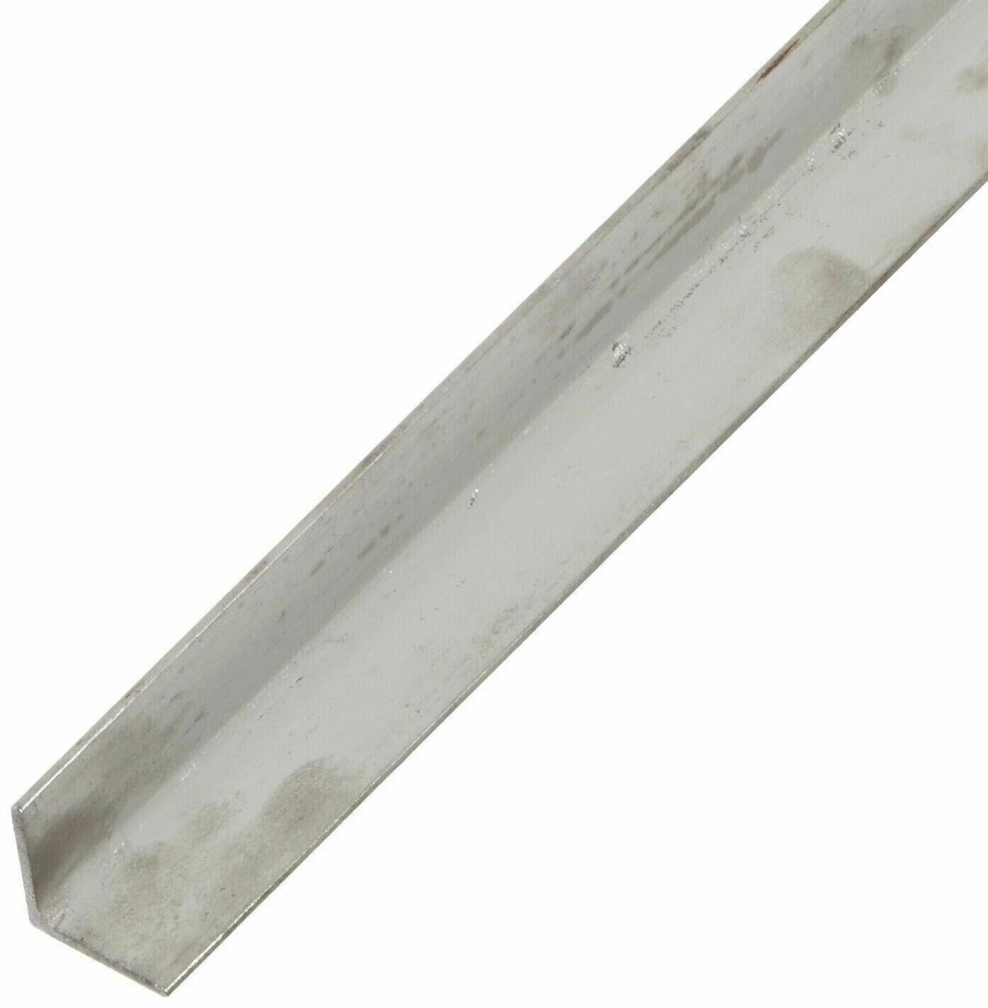 Stainless Steel Angle Iron 1/8″ x 1″ x 7 Ft 90 Degree Hot Rolled 304 Mill Finish