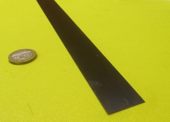 1095 Hard Blue Tempered Spring Steel Shim .008″ Thick x 1.00″ Wide x 1200″ Long