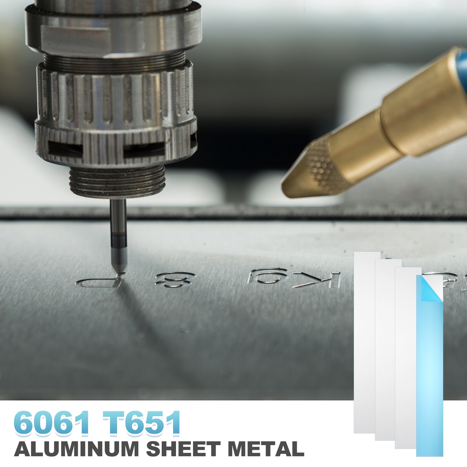 11.8″ x 1.2″ x 0.06″ 6061 T651 Aluminum Sheet Metal(Silver, 4Pcs)
