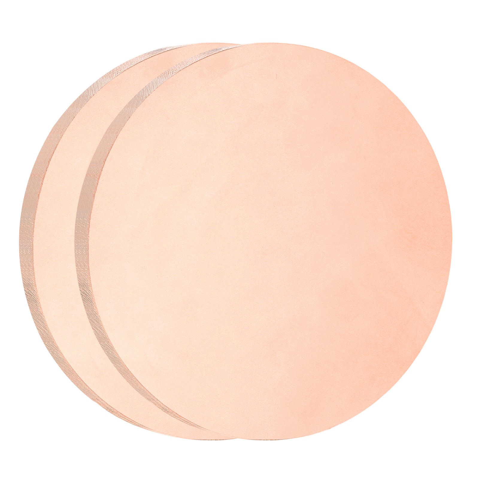 2Pcs Copper Round Plate, 0.12″ Thick 1.2″ Dia C1100 Pure Copper Sheet