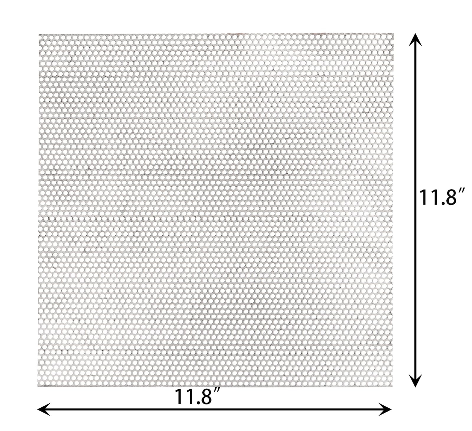 Jucoan Perforated Sheet, 11.8″ x Stainless Steel Metal…