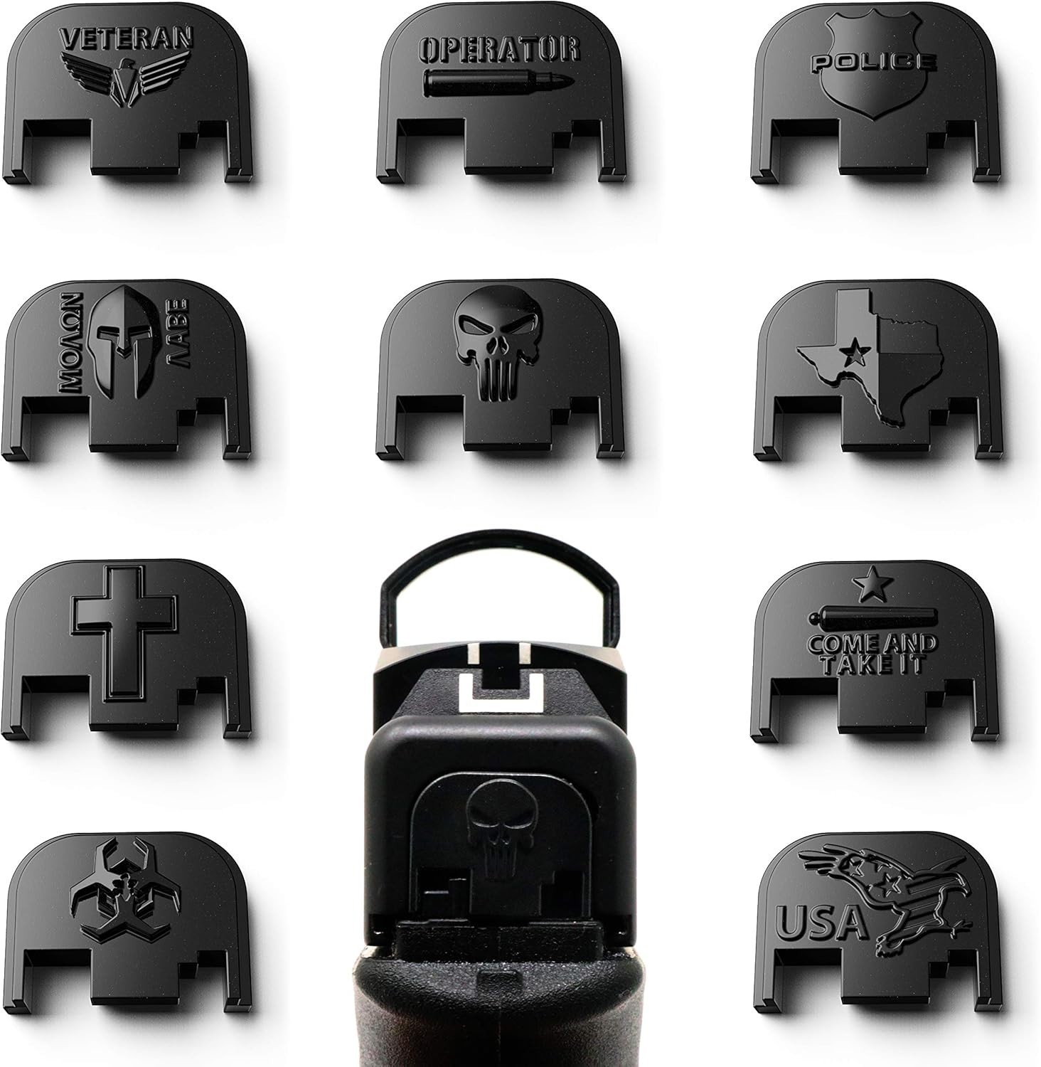 Durable Cerakoted Aluminum Slide Cover for Glock 17-41 Gen 1-5 | Unique Designs
