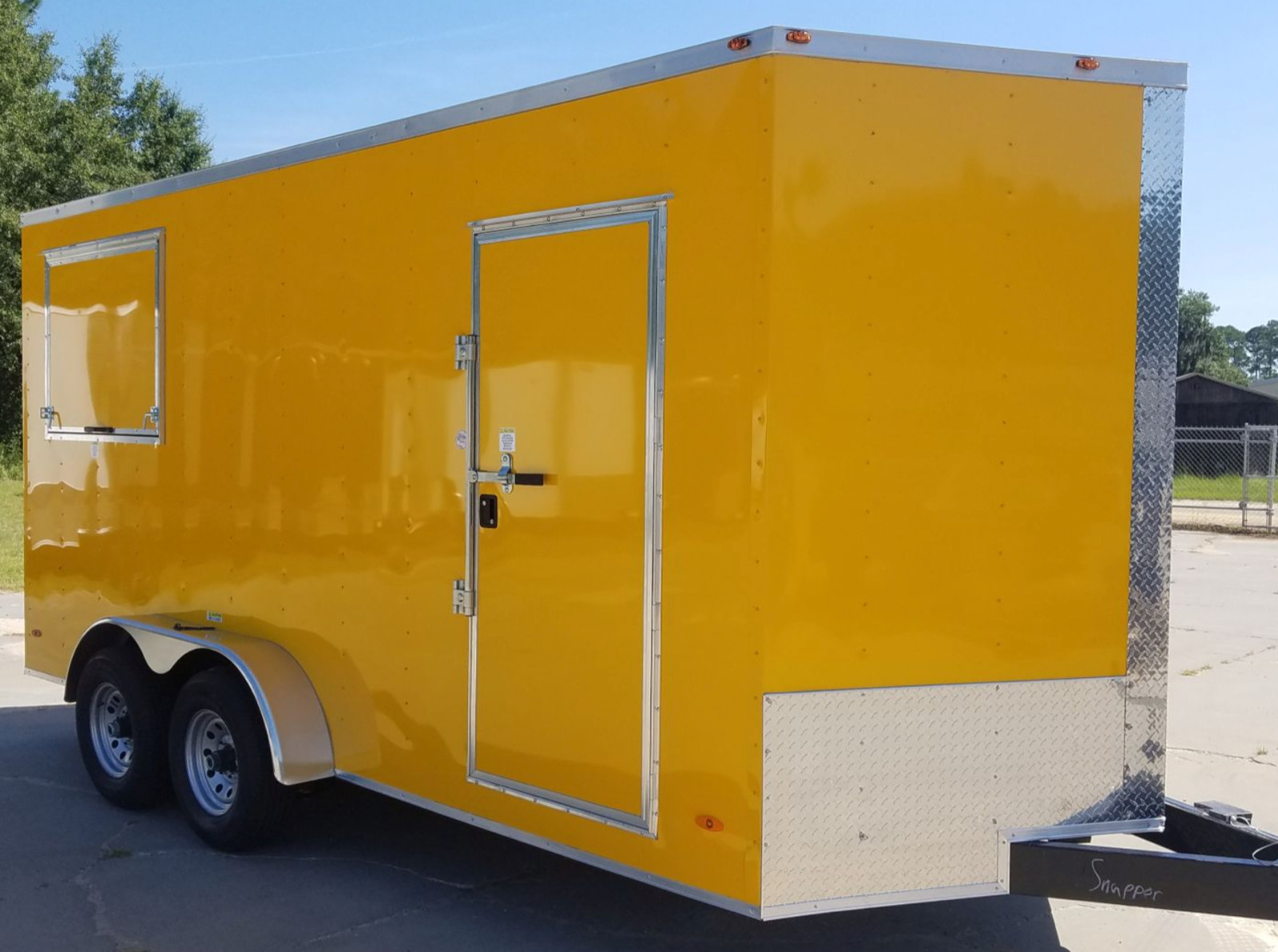 49″ x 96″ Yellow Aluminum Sheet, Flat .030” Thick – Cargo Trailer Repair, etc.