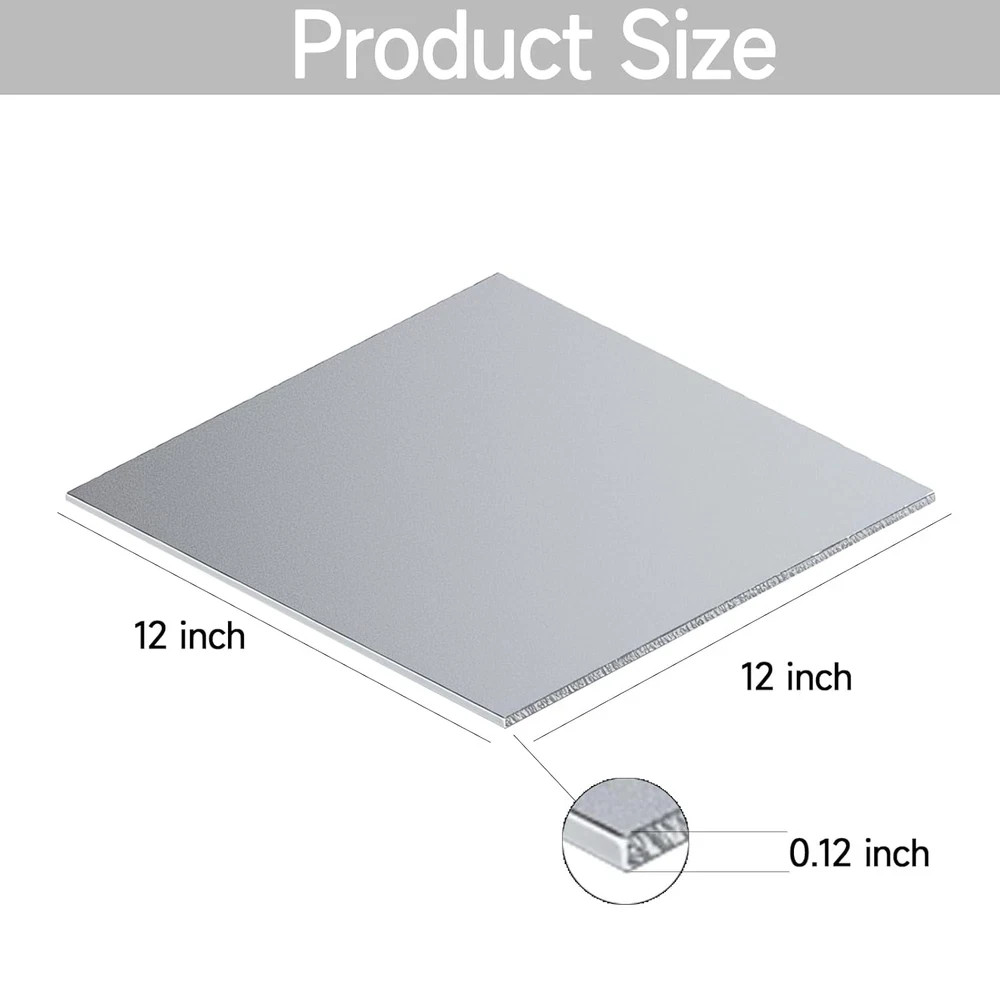 304 Stainless Steel Sheet – 12″ X 12″ X 1/8″ Thin Stainless Steel Plate 1/8 Inch