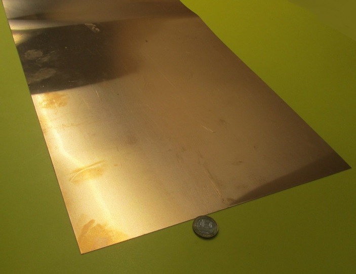 510 Phosphor Bronze Sheet .010″ (+/-.001″) Thick x 12.0″ Wide x 48.0″ Length