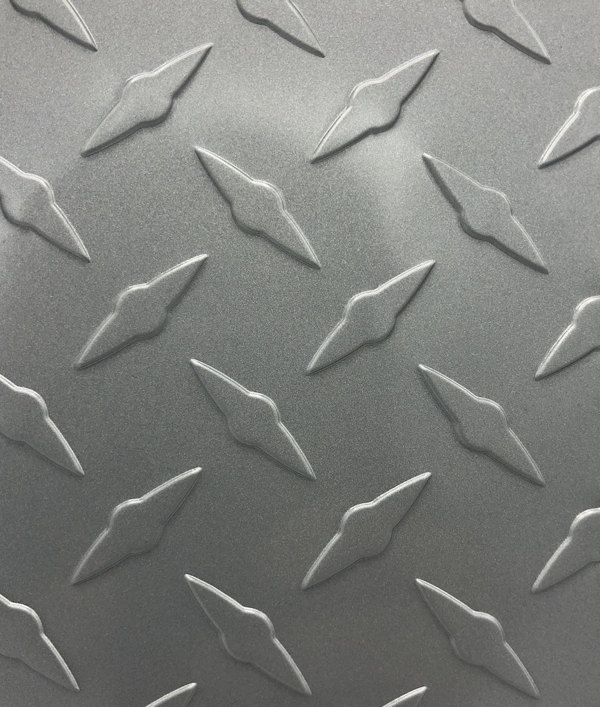 12″ x 96″ Silver Aluminum Diamond Plate Sheet .025 in Thick – Trailers, RV, Etc