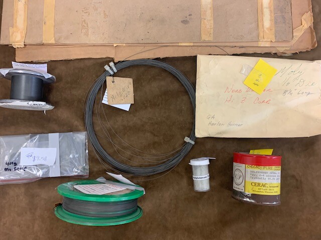 High Purity Molybdenum Lot, Mesh, Rods , Powders