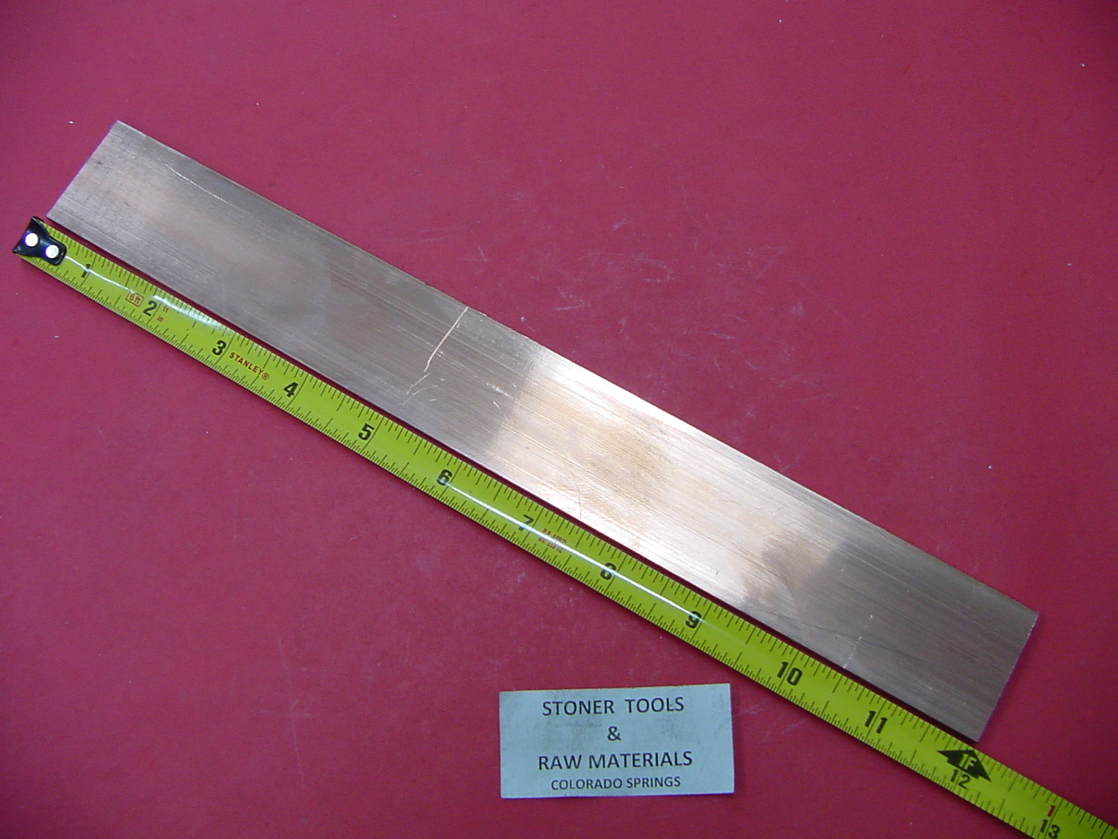 1/8″x 1-1/2″ C110 COPPER BAR 12″ long Solid Flat Mill Bus Bar Stock H02 NEW