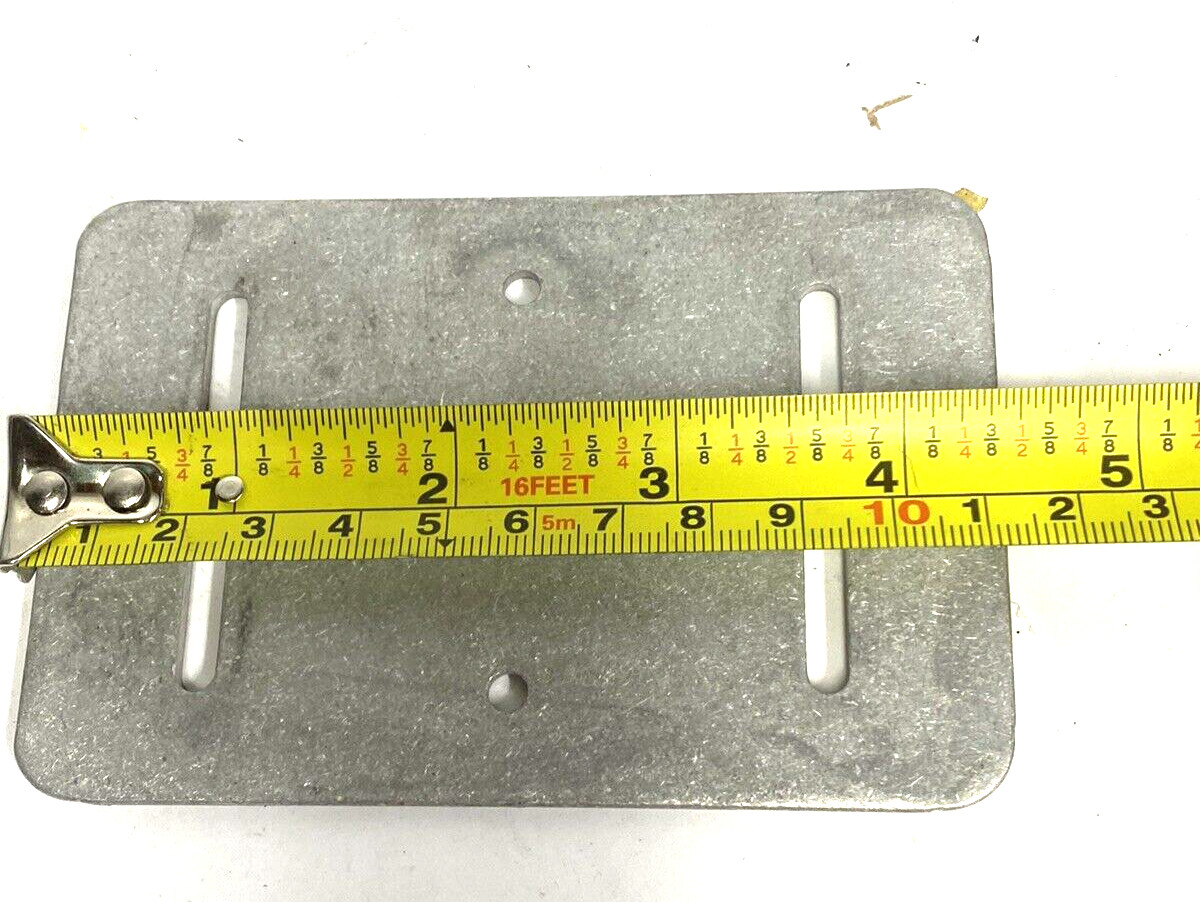 6-Pk Aluminum Drilled Slotted Spacer Plate 1/8 x 3 x 4-1/2″