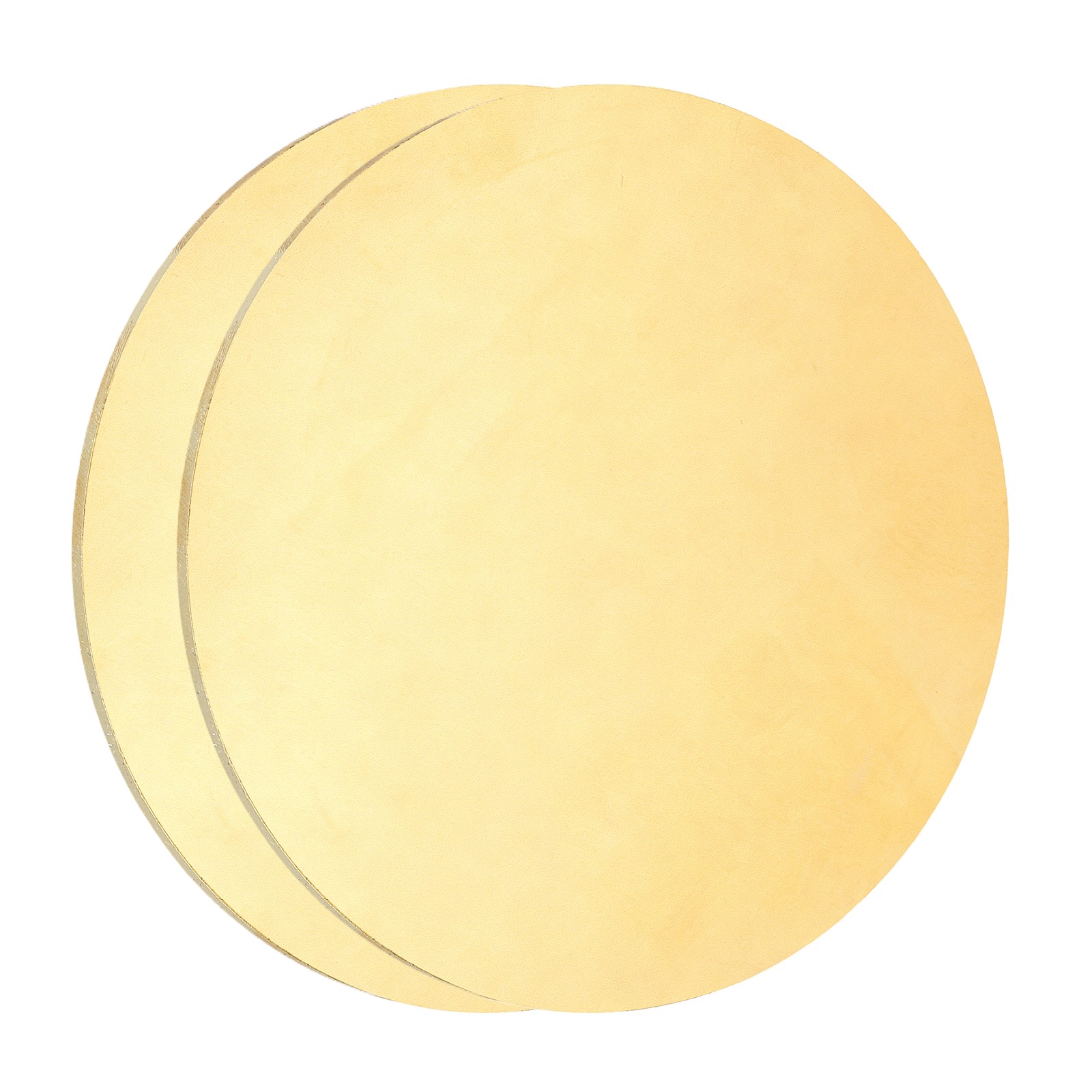 2Pcs Brass Round Plate, 0.04″(1mm) Thick 4″(102mm) Dia H65 Brass Round Sheet