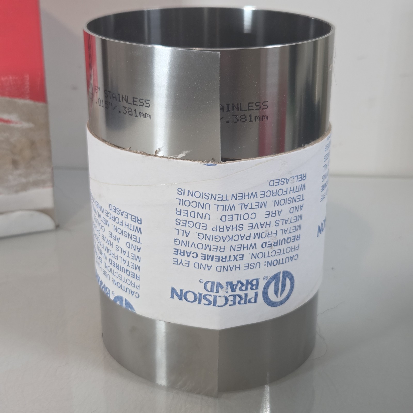 Precision Brand Stainless Steel Shim 6″ X 50″, .015 Guage