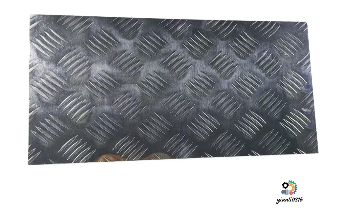 1Pc 12″x24″ Aluminum Diamond Tread Plate 305x610mm Silver For Garage