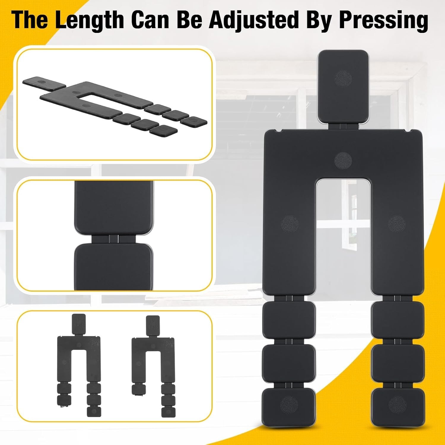 4000Pcs 1/16″ x 3-1/2″ Stack Shims Bulk Stackable Black Shims for Windows & Doos