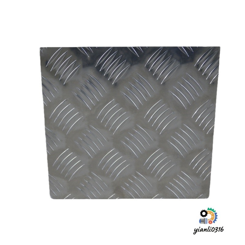1Pc 12″x24″ Aluminum Diamond Tread Plate 305x610mm Silver For Garage