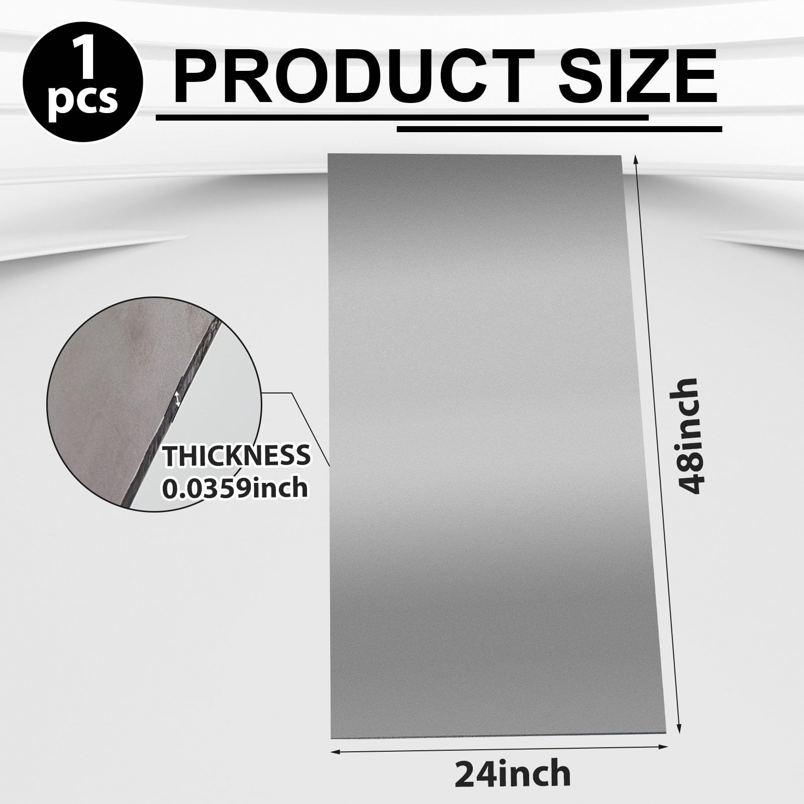 1 Pack 20 Gauge Sheet Metal Weldable 24 x 48 Inch, as shown in pictures