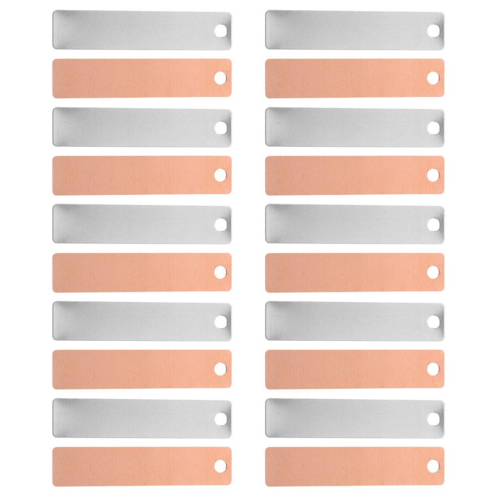8 Pairs Copper and Zinc Metal Strips for DIY Fruit Battery Science Projects