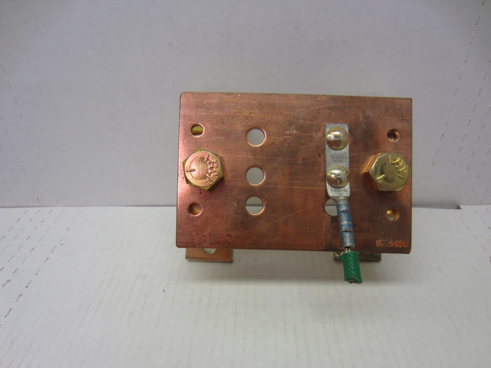 Copper Ground Bus Bar GB14406 6″X1/4″X4″ 12 Hole Solid Copper