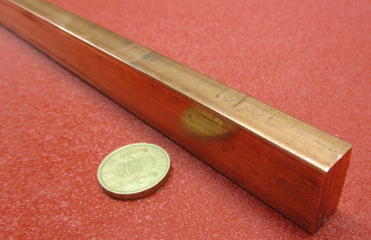 182 Copper Bar 1/2″ Thick x 1.0″ Wide x 3 Foot Length