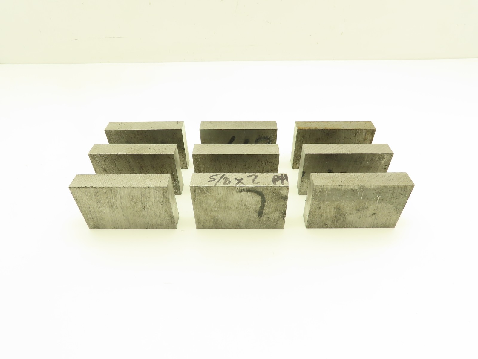 4140/4142 PH Alloy Steel Flat Bar Stock 5/8″x 2″x 3″L Lot of 9 Blocks
