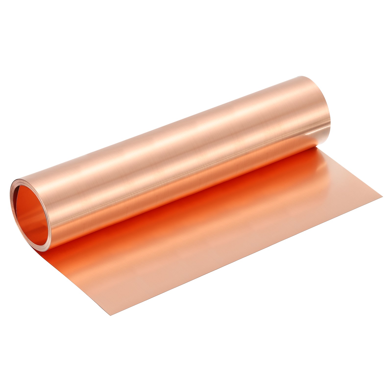 Pure Copper Sheet Roll, 0.2mm 24Ga Thick T2 3.5Ft x 12in Copper Strip for Craft