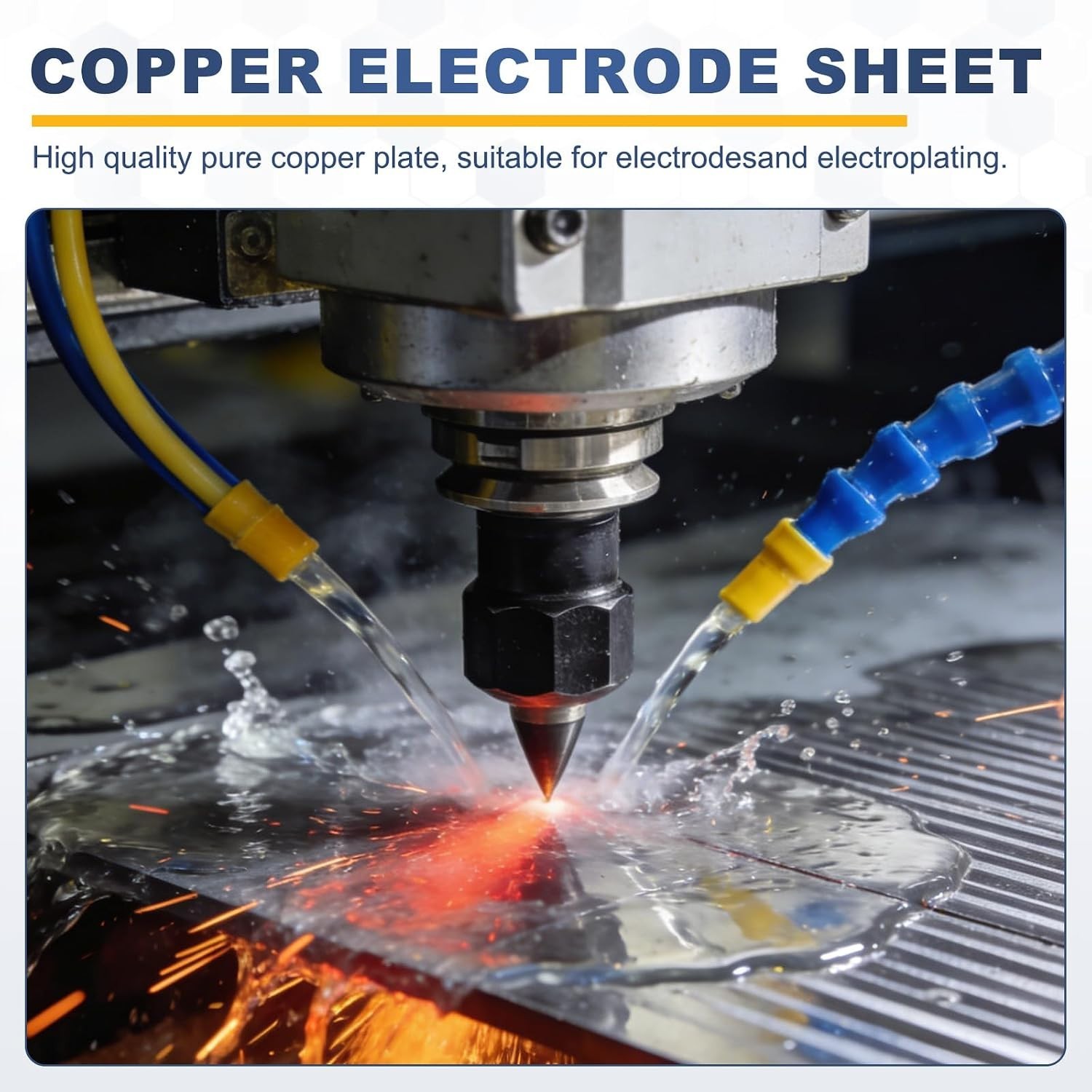 Copper Anode Sheet 5 Pack with Alligator Clips