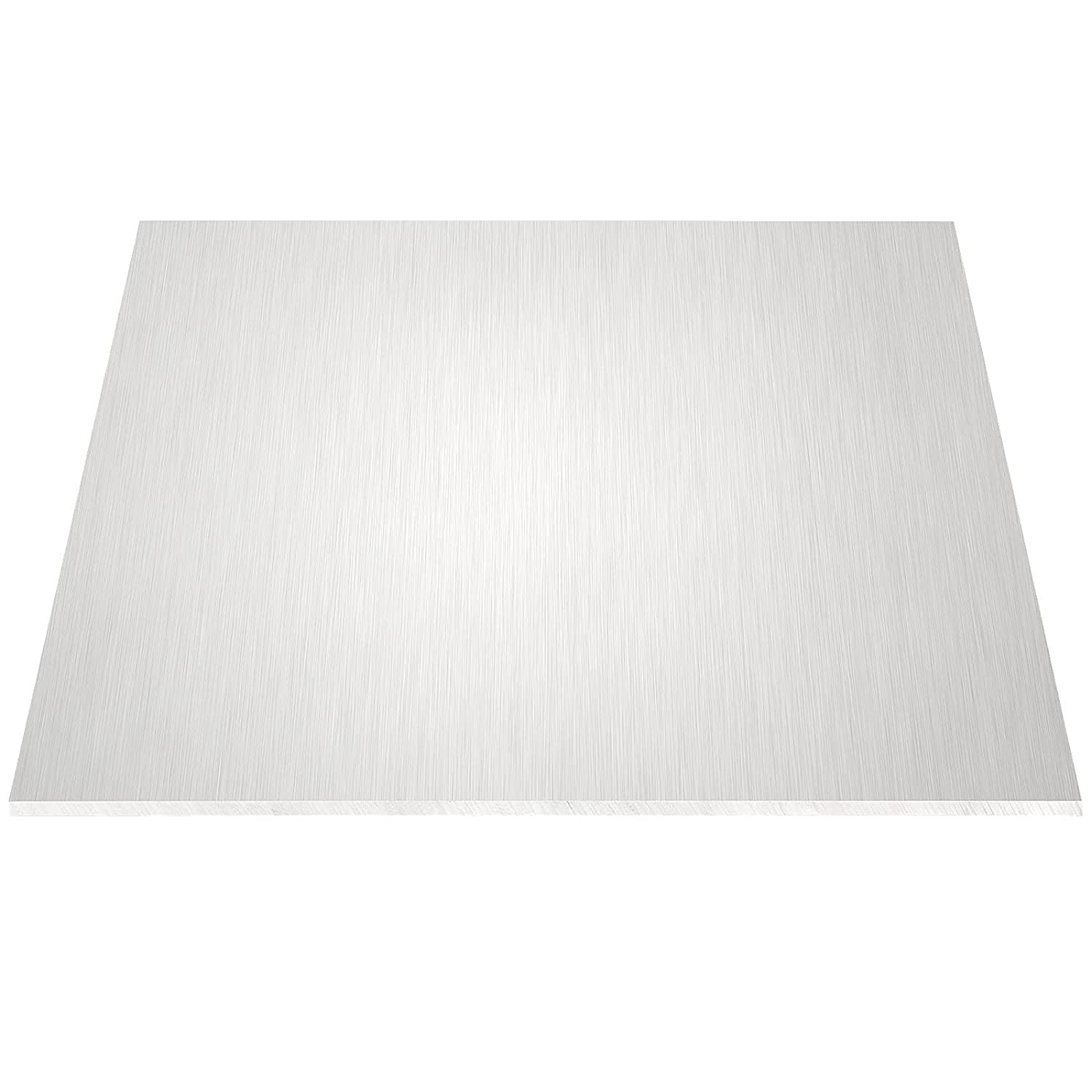 2 Pack 6061 12 x 12 x 1/4 Inch Aluminum Sheet, T6 Heavy Duty Flat Plain Multi…