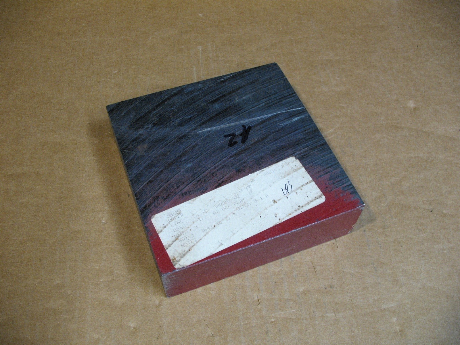 A2 Tool Steel Bar, 5″ X 5″ X 1-1/2″ Thick, Annealed Tool Steel Flat Bar Stock.