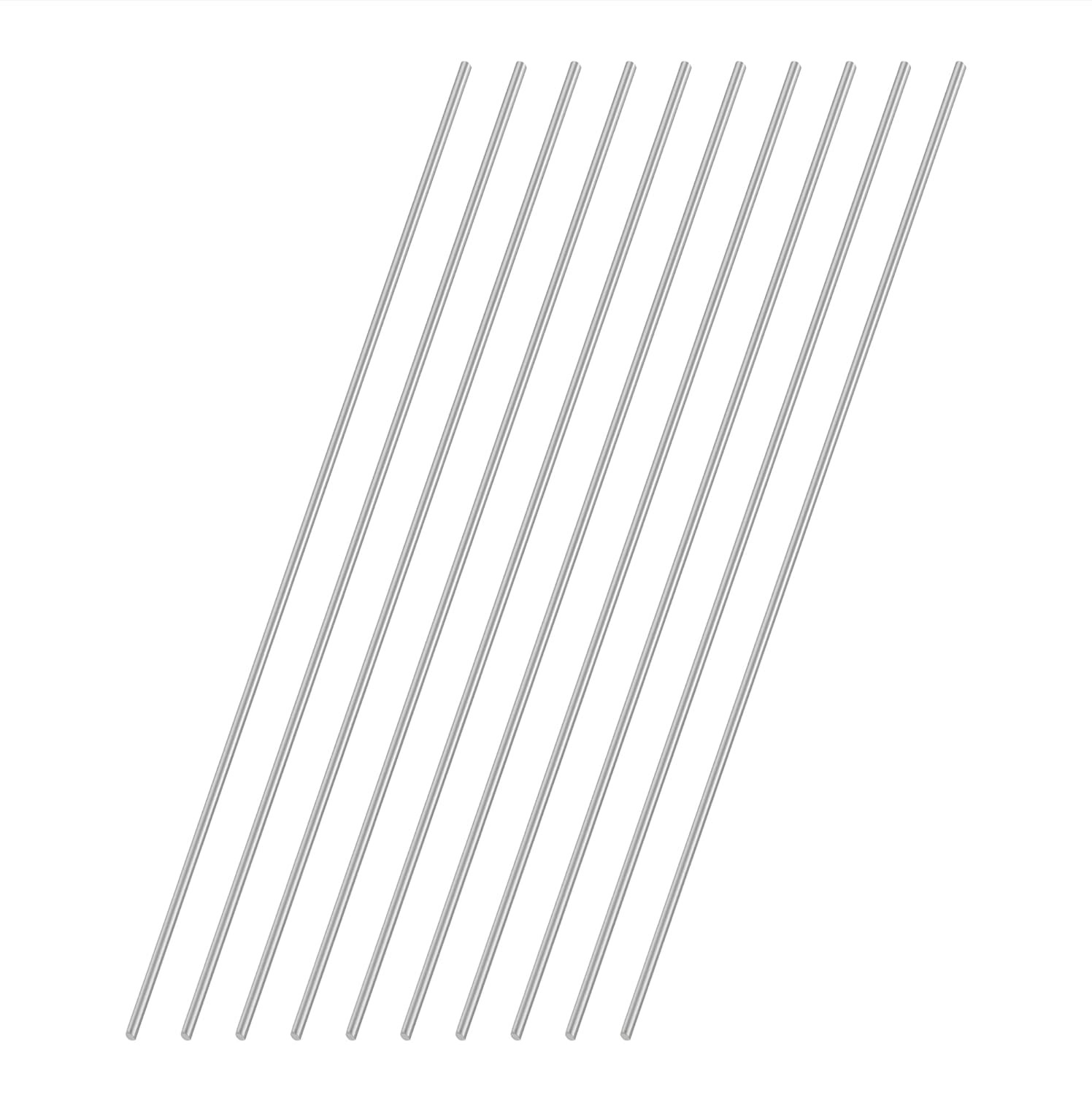 Aluminum Rods 2mm x 300mm Round Solid Shaft Lathe Bar Stock for DIY