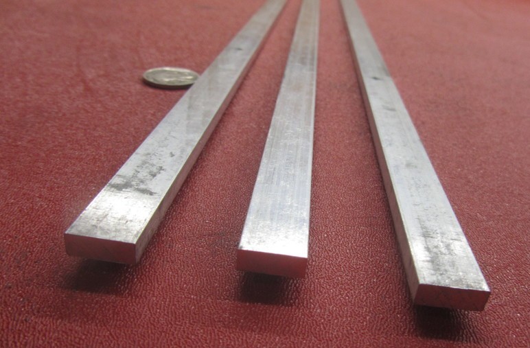 6061 T651 Aluminum Bar, 3/16″ (.187″) Thick x 1/2″ Wide x 36″ Length, 3 pcs
